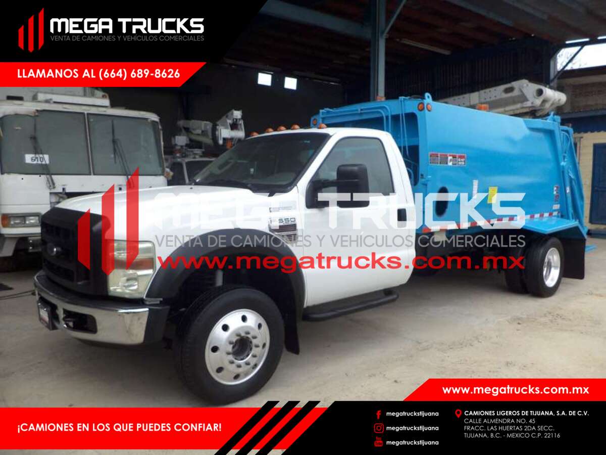 #A52321 LIGERO NACIONAL 2008 FORD F-550 RECOLECTOR DE BASURA 8 YARDAS