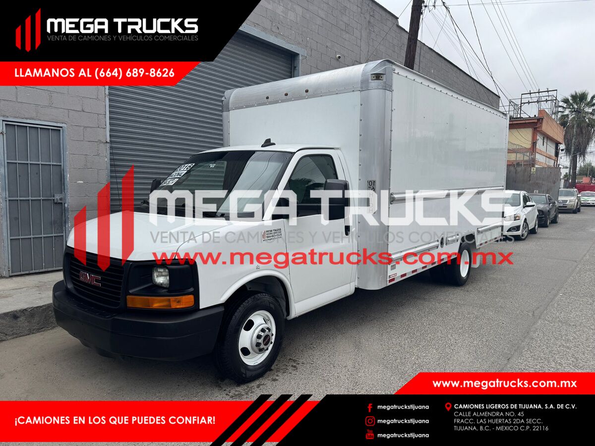 #312370 LIGERO NACIONAL 2016 GMC SAVANA 3500 CAJA SECA 16′ PIES CUTAWAY