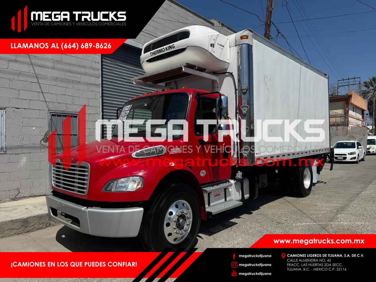#JU3016 RABÓN NACIONAL 2018 FREIGHTLINER M2 CAJA REFRIGERADA 18′ PIES