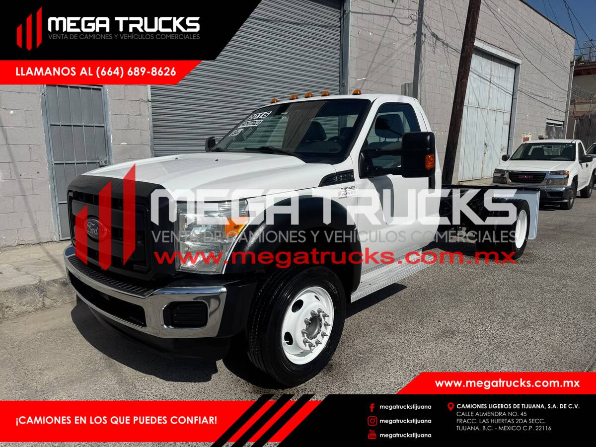 #C07470 LIGERO FRONTERIZO 2016 FORD F-550 CABINA CHASIS 12′ PIES
